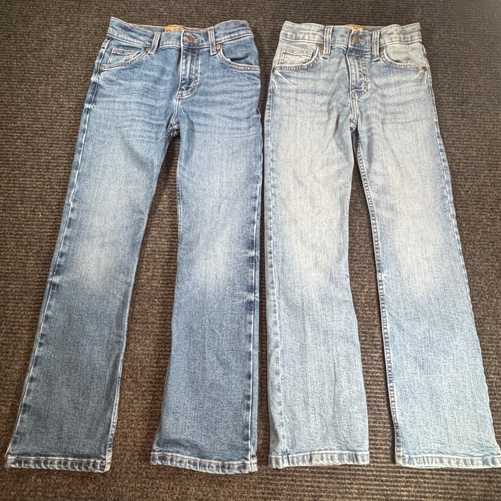Wrangler 20X Kids Boys Jeans Size 10 Regular Bundle 2 Pair Blue Denim Straight